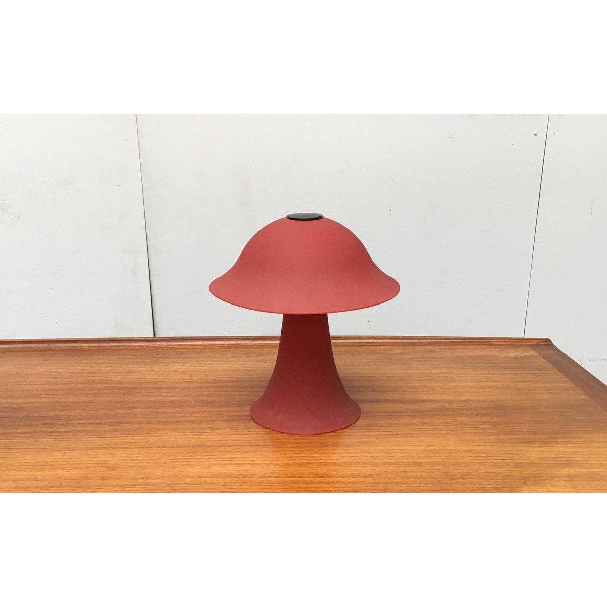 Lampe de table champignon vintage en verre, 1970 en vente 6
