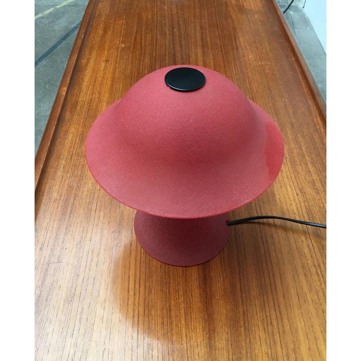 Lampe de table champignon vintage en verre, 1970 en vente 2