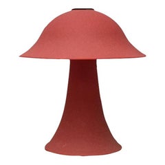 Vintage Glass Mushroom Table Lamp, 1970s