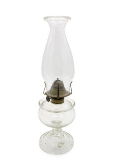 Vintage Glass Oil Lamp