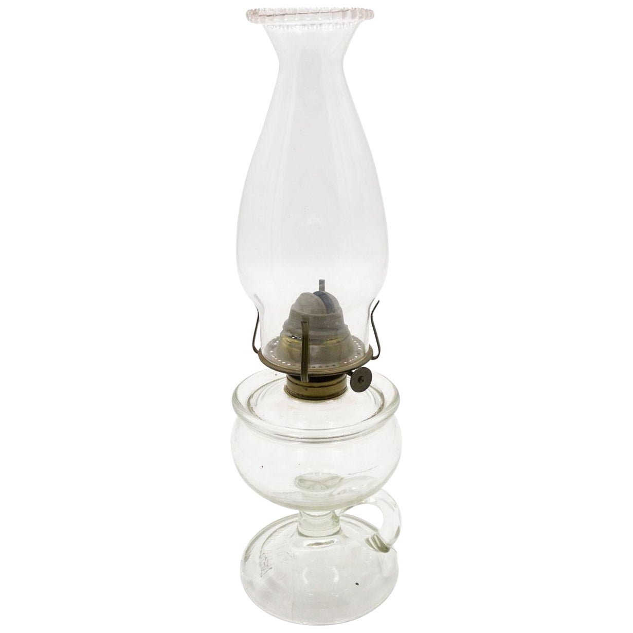 Vintage Glass Oil Lamp