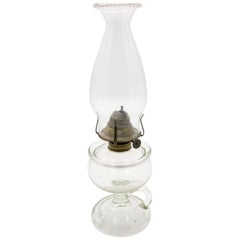 Vintage Glass Oil Lamp