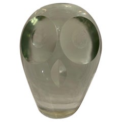 Pisapapeles búho de cristal vintage
