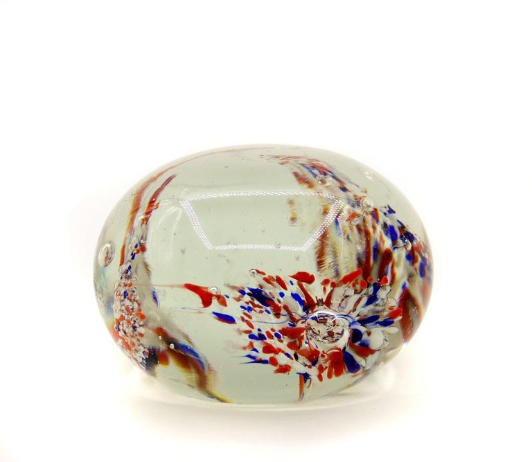 Vintage Glass Paperweight, Northern Europe, 1970s For Sale at 1stDibs
