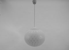 Lampada a sospensione in vetro vintage di Aloys Ferdinand Gangkofner per Peill & Putzler, 1