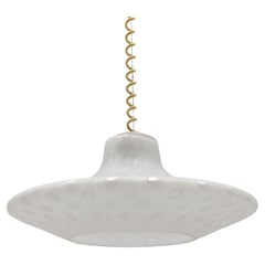 Vintage Glass Pendant Light by Aloys Ferdinand Gangkofner, Peill & Putzler 1960s