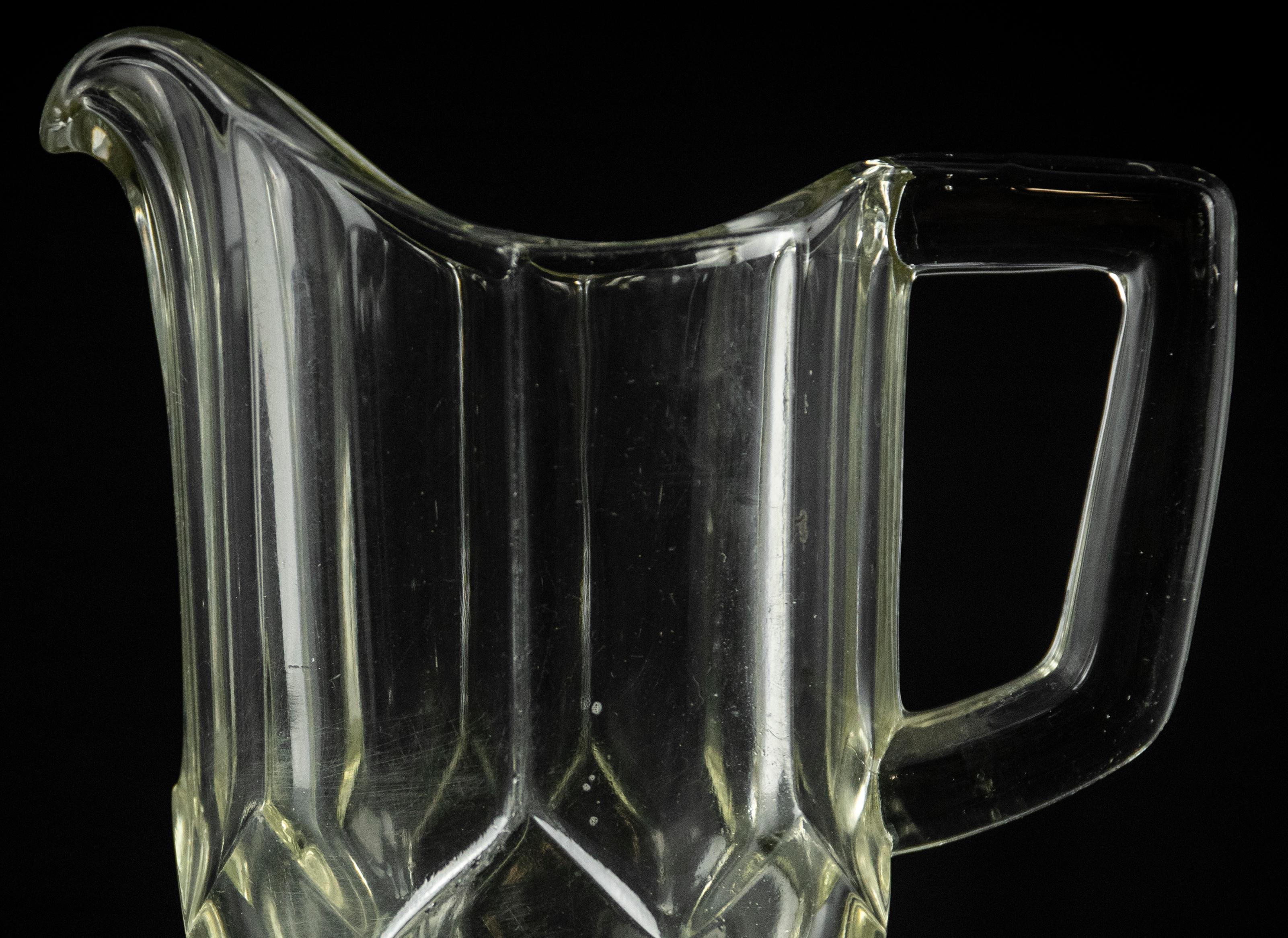 Italian Vintage Glass Pitcher, Half of 20th Century For Sale