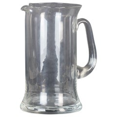 Retro Glass Pitcher, Italy, 1970s