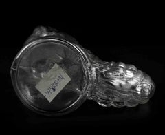 Vintage Glass Rooster Shaped Bottle, Vintage Decorative Object, 1970s