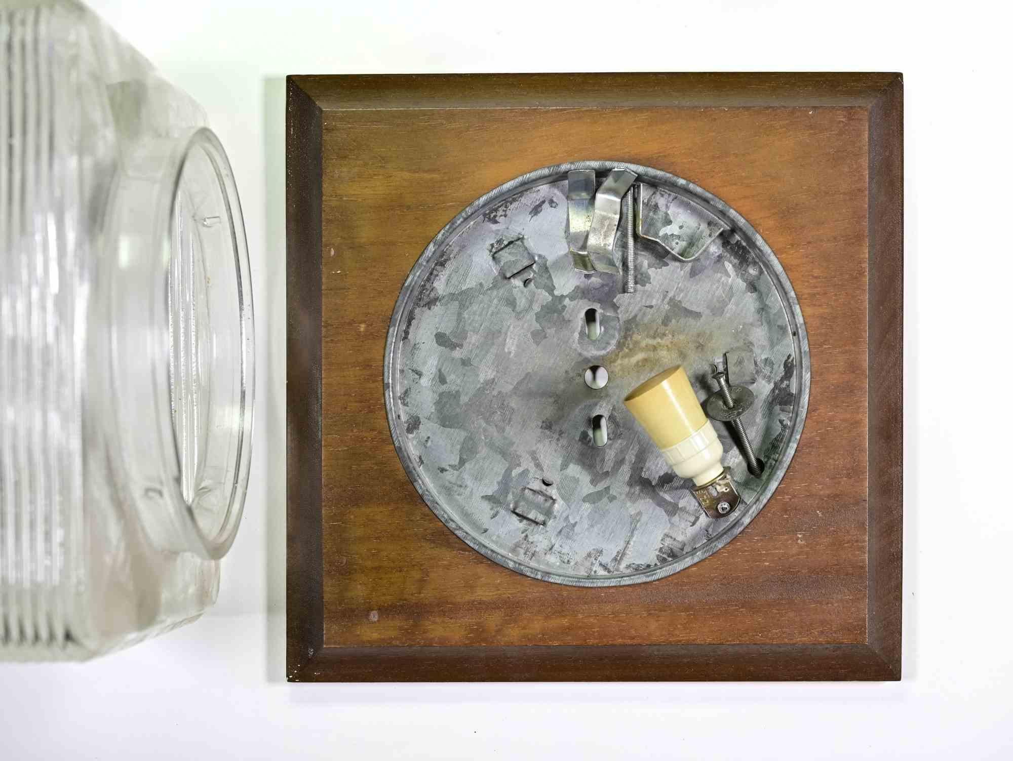 Lámpara de cristal vintage, años 70 Art Decó en venta