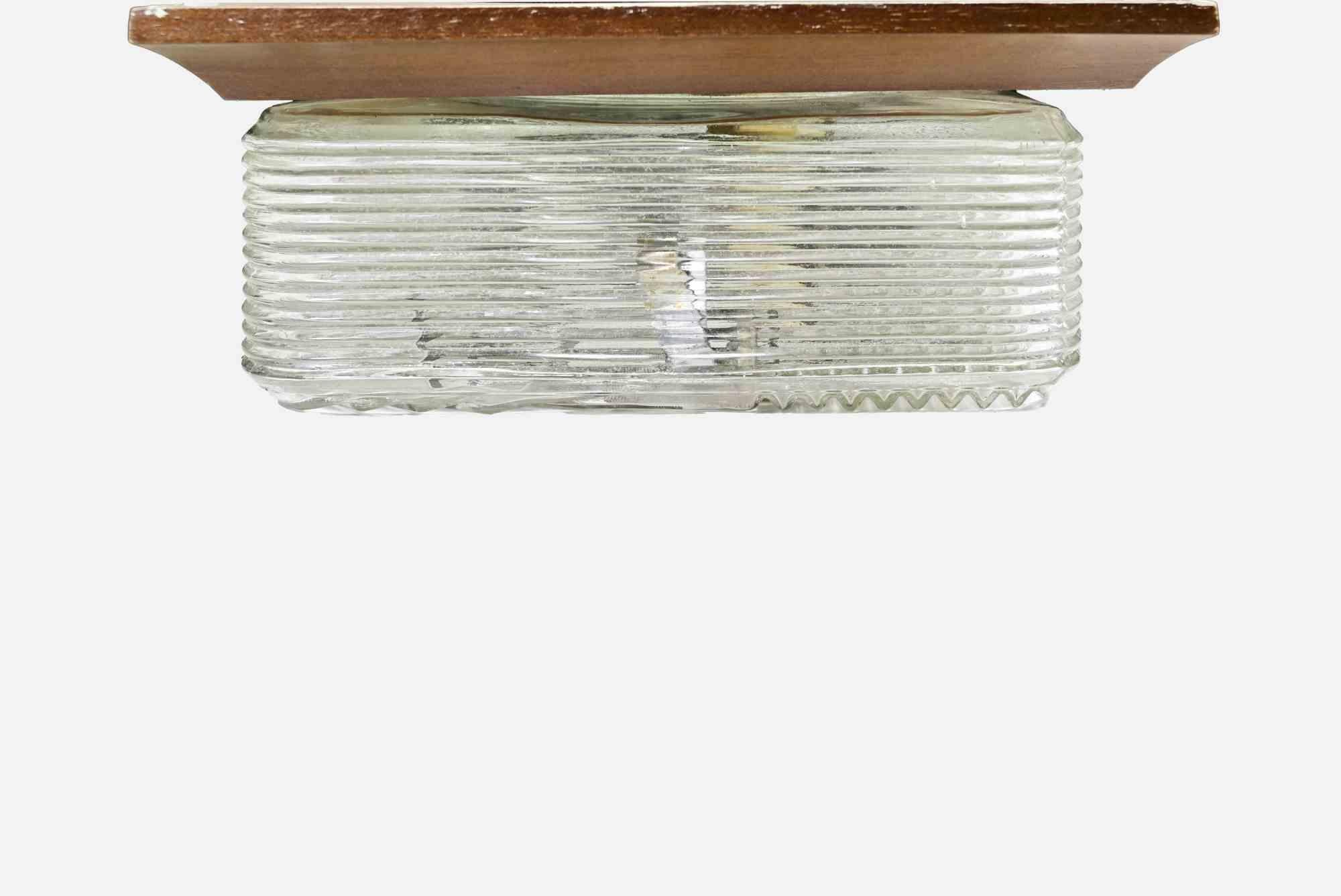 Lámpara de cristal vintage, años 70 en Bueno estado para la venta en Roma, IT