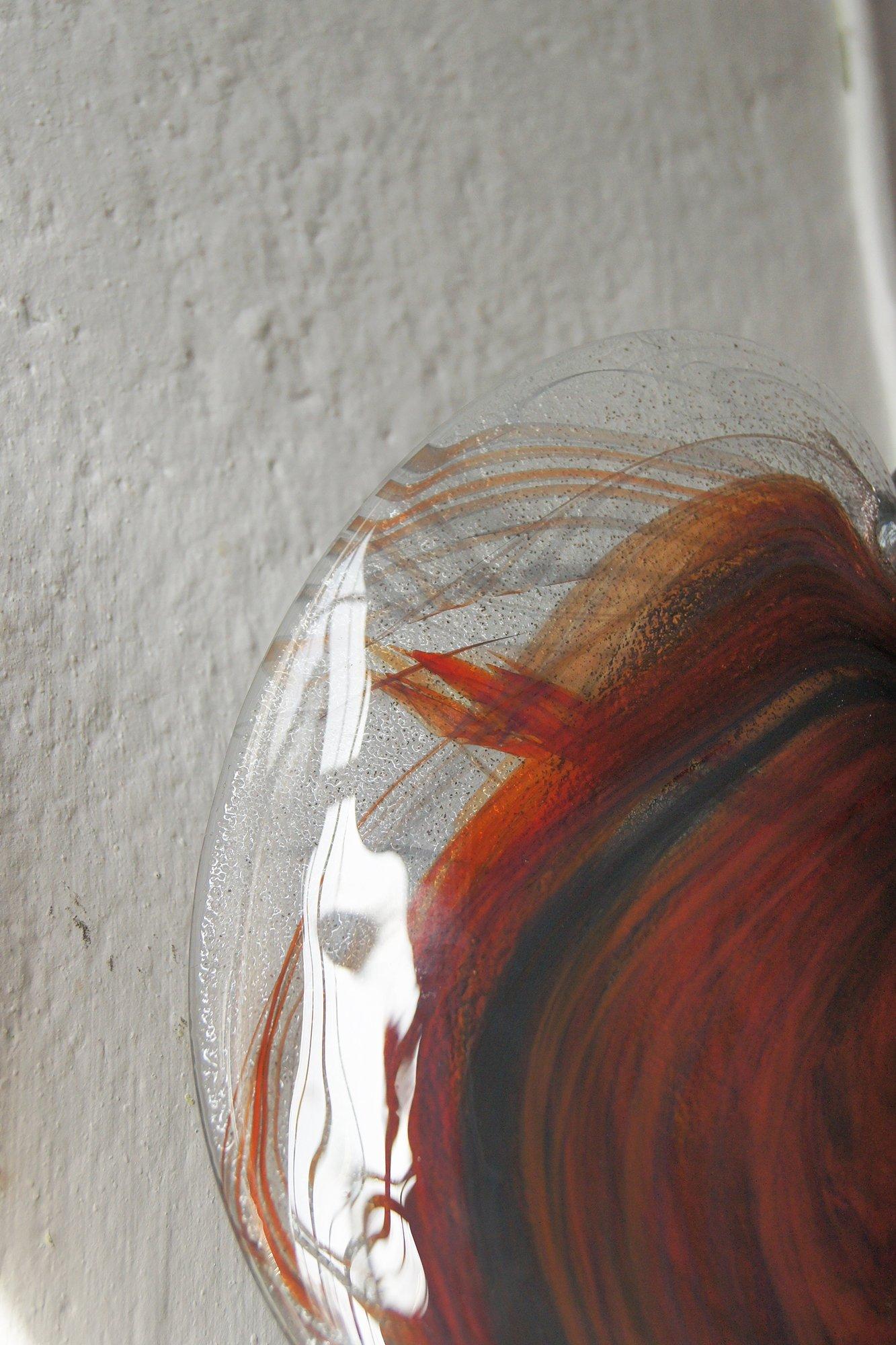Vintage Glass Sconces by Per Lutken for Holmegaard, 1970s, Set of 2 For Sale 1