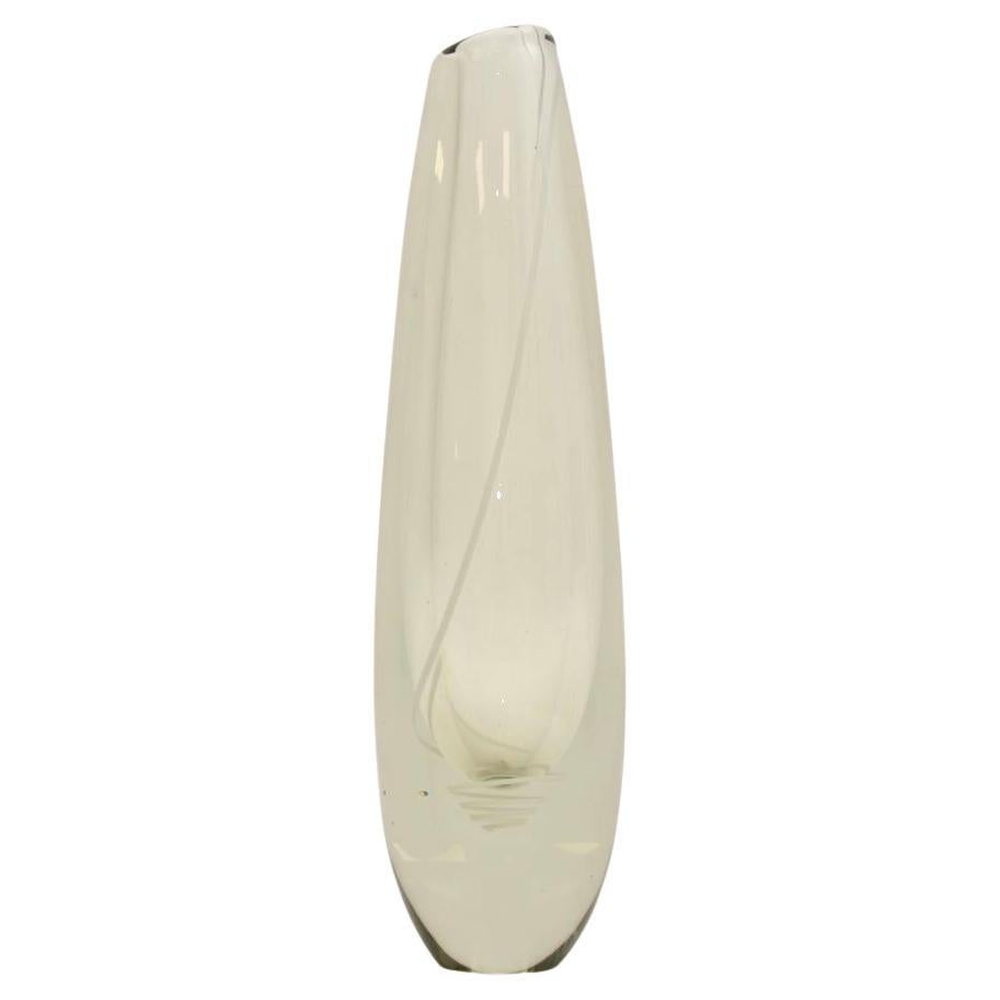 Vintage Glass Serpentini Vase by Gunnel Nyman for Nuutajarvi Notsjo
