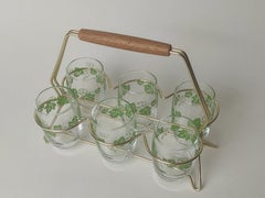 Ensemble en verre vintage 1950s