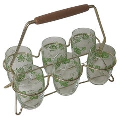 Vintage Glassatz 1950er Jahre