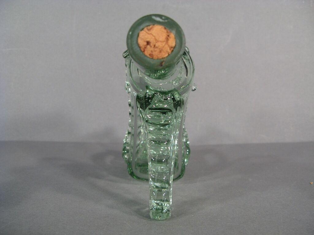 French Vintage Glass Shoe-Shaped Decanter (Mid-20th Century) -1Y02