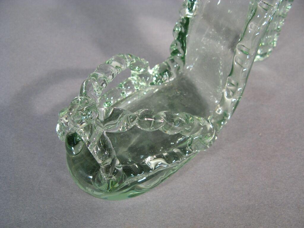Vintage Glass Shoe-Shaped Decanter (Mid-20th Century) -1Y02 1