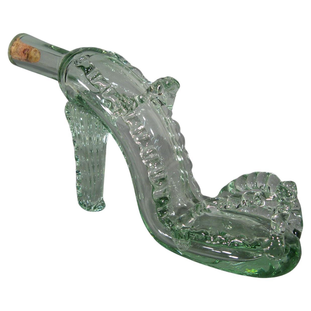 Vintage-Dekanter aus Glas in Schuhform (Mid-20. Jahrhundert) -1Y02