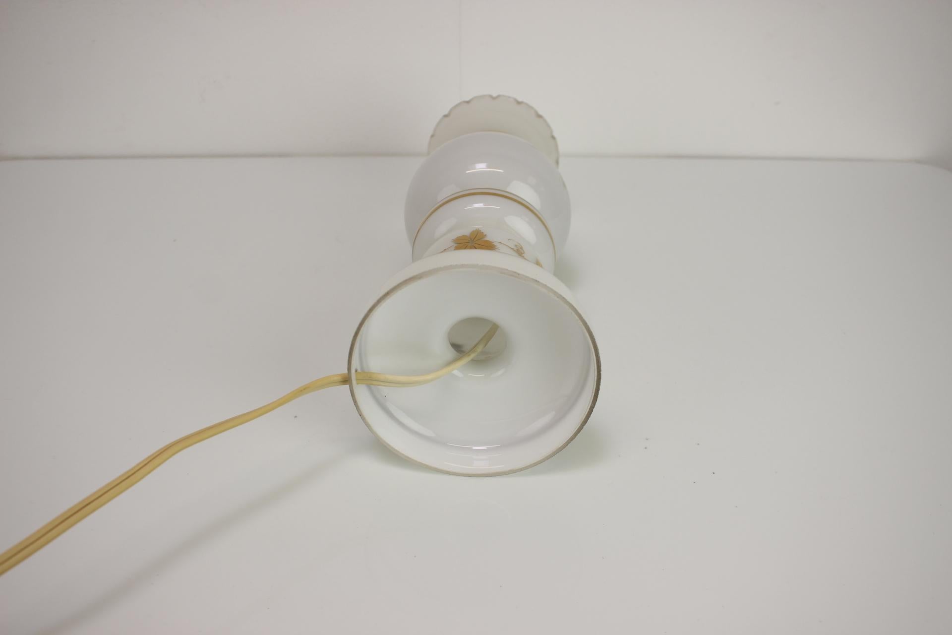 Vintage Glass Table Lamp, 1980s, Germany For Sale 2