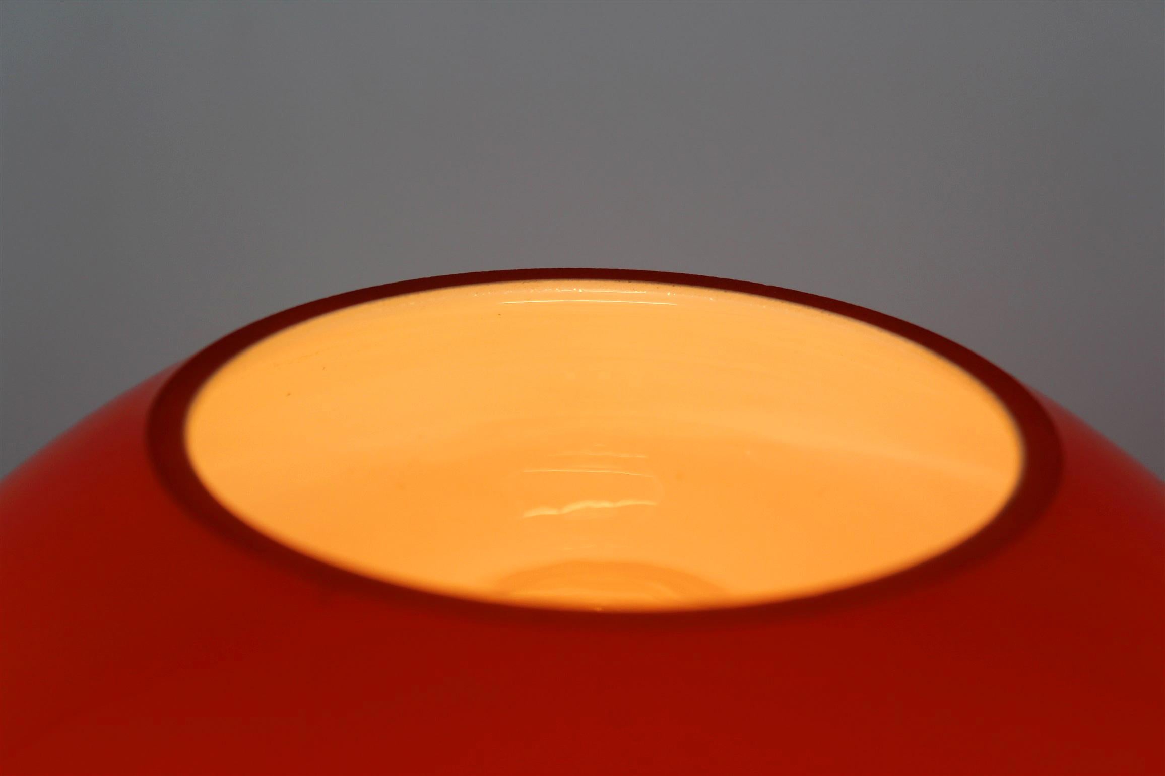 Vintage Glass Table Lamp by Stepan Tabery for OPP Jihlava, 1970s For Sale 5