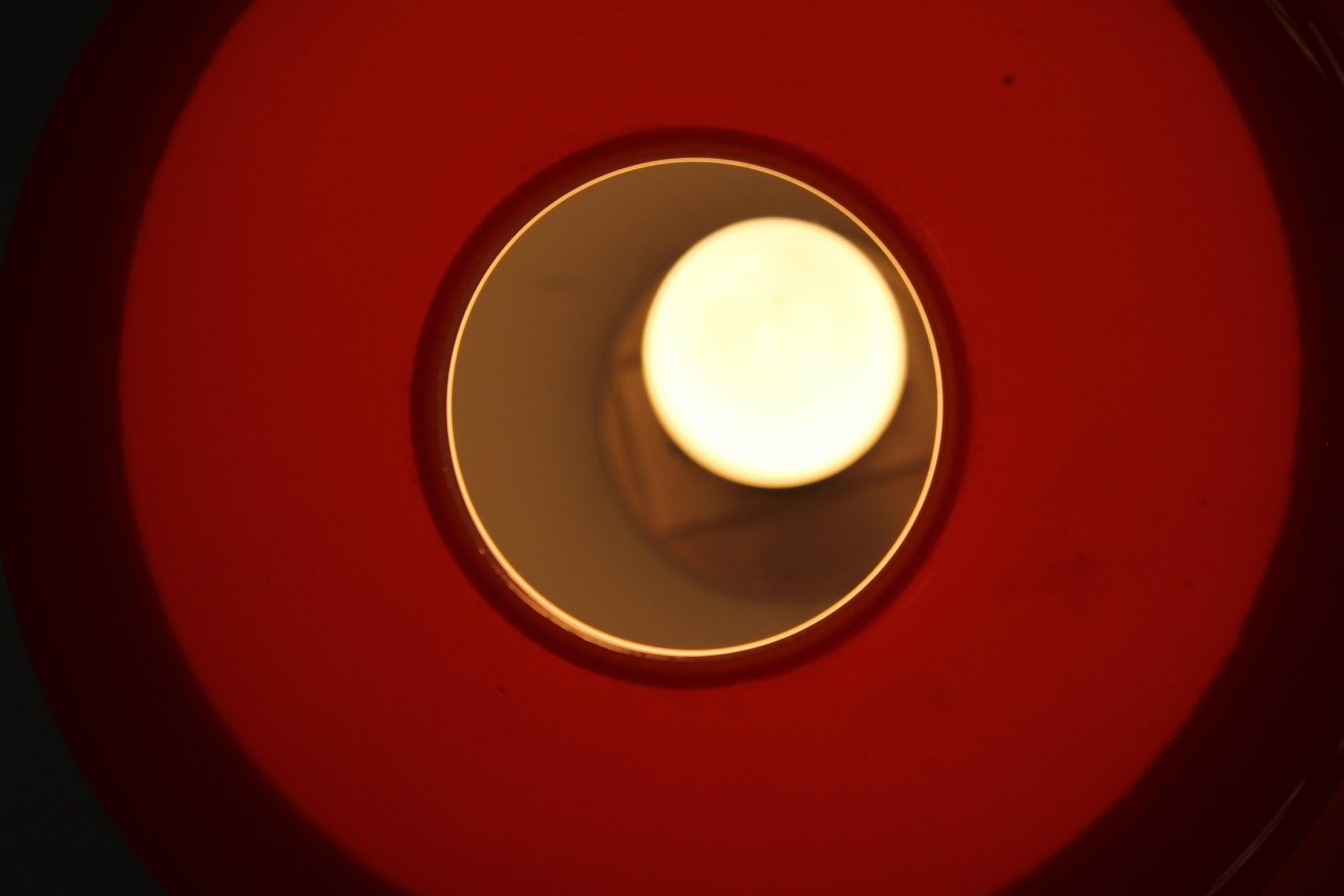 Vintage Glass Table Lamp from Osvětlovací Sklo, 1970s For Sale 6