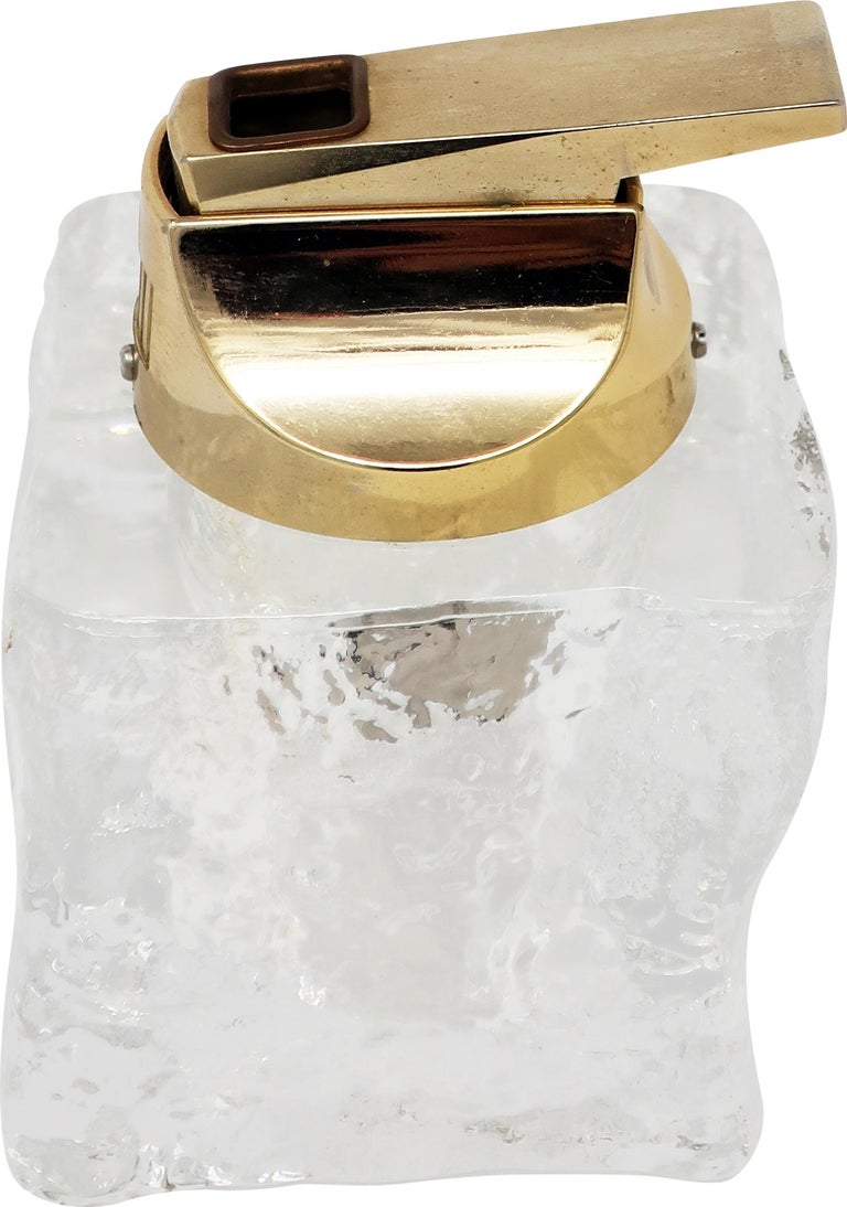 Vintage Glass Table Lighter at 1stDibs