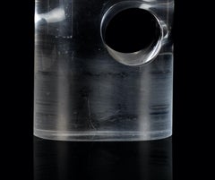 Vintage Glass Table Lighter, Italy, 1970s