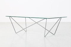 Vintage Glass Table, Made in Italy, 1970s