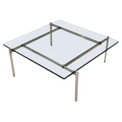 Vintage Glass Table 'PK61' Designed by Poul Kjaerholm for E. Kold Christensen