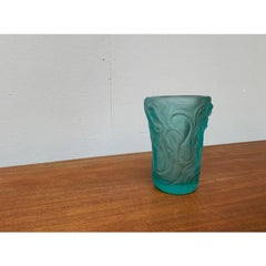 Vintage-Glasvase, 1940er Jahre