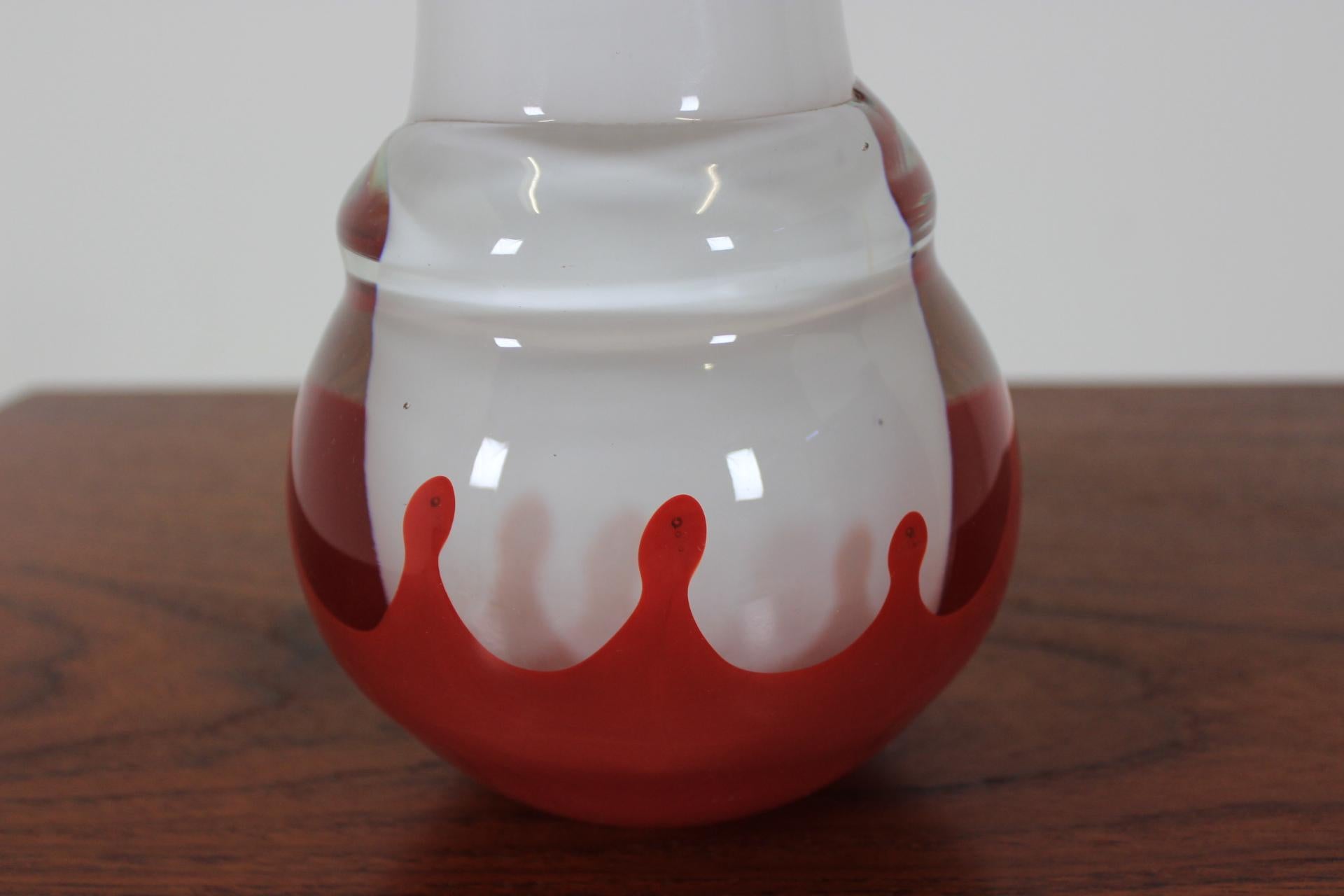 Vintage Glass Vase, 1960s For Sale 1