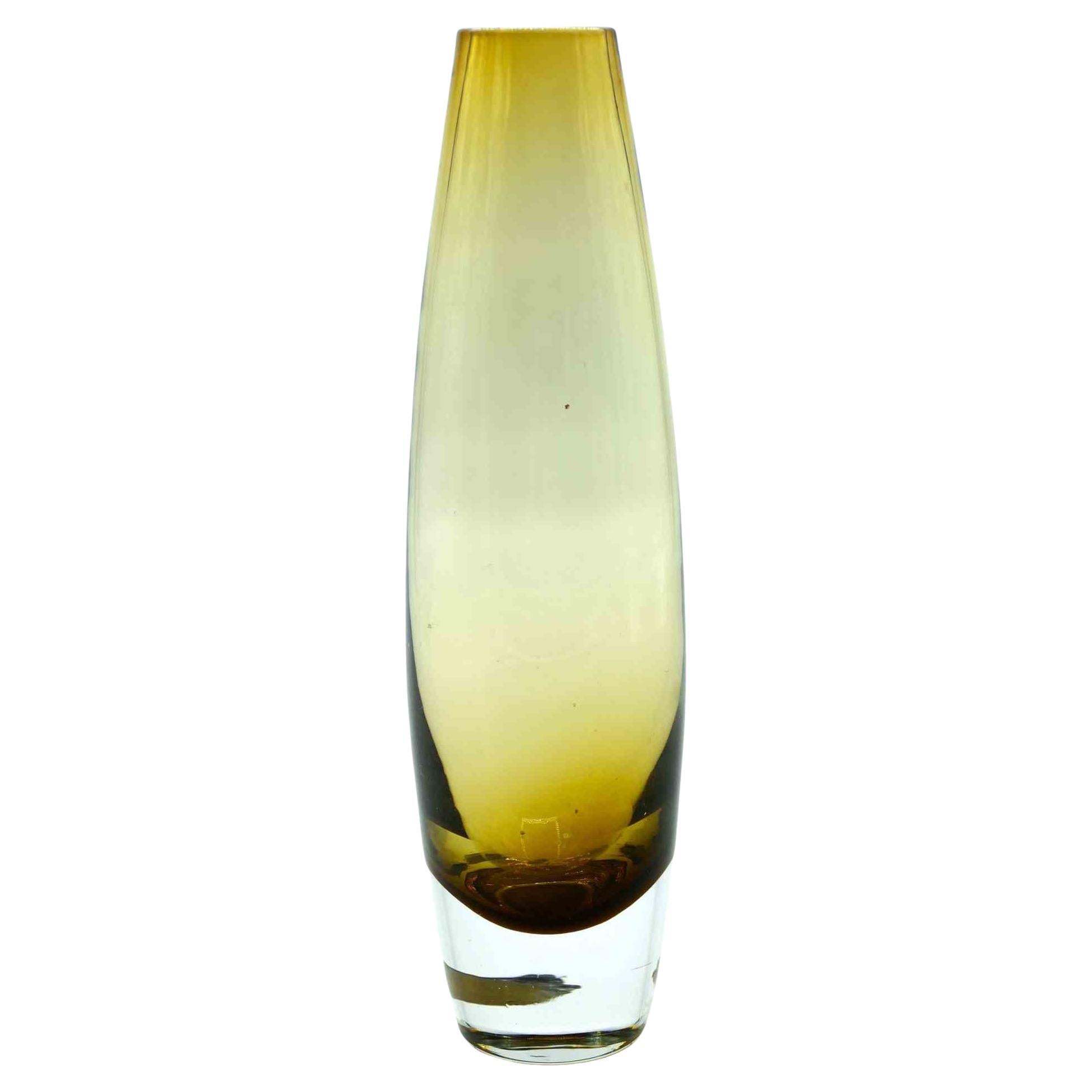 Vaso di vetro vintage, anni
60