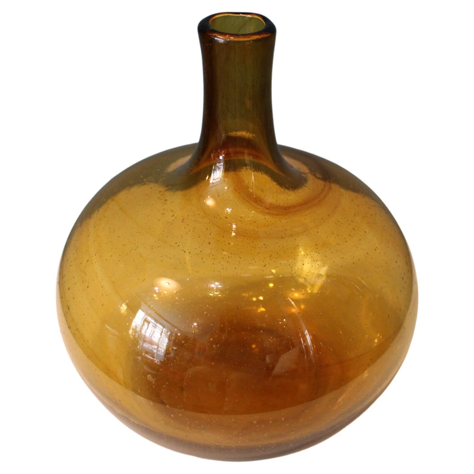 Vase aus Vintage-Glas von Claude Morin, Frankreich 1960