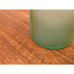 Vintage Green Filigree Glass Vase by Holm, 1980s, Good Condition