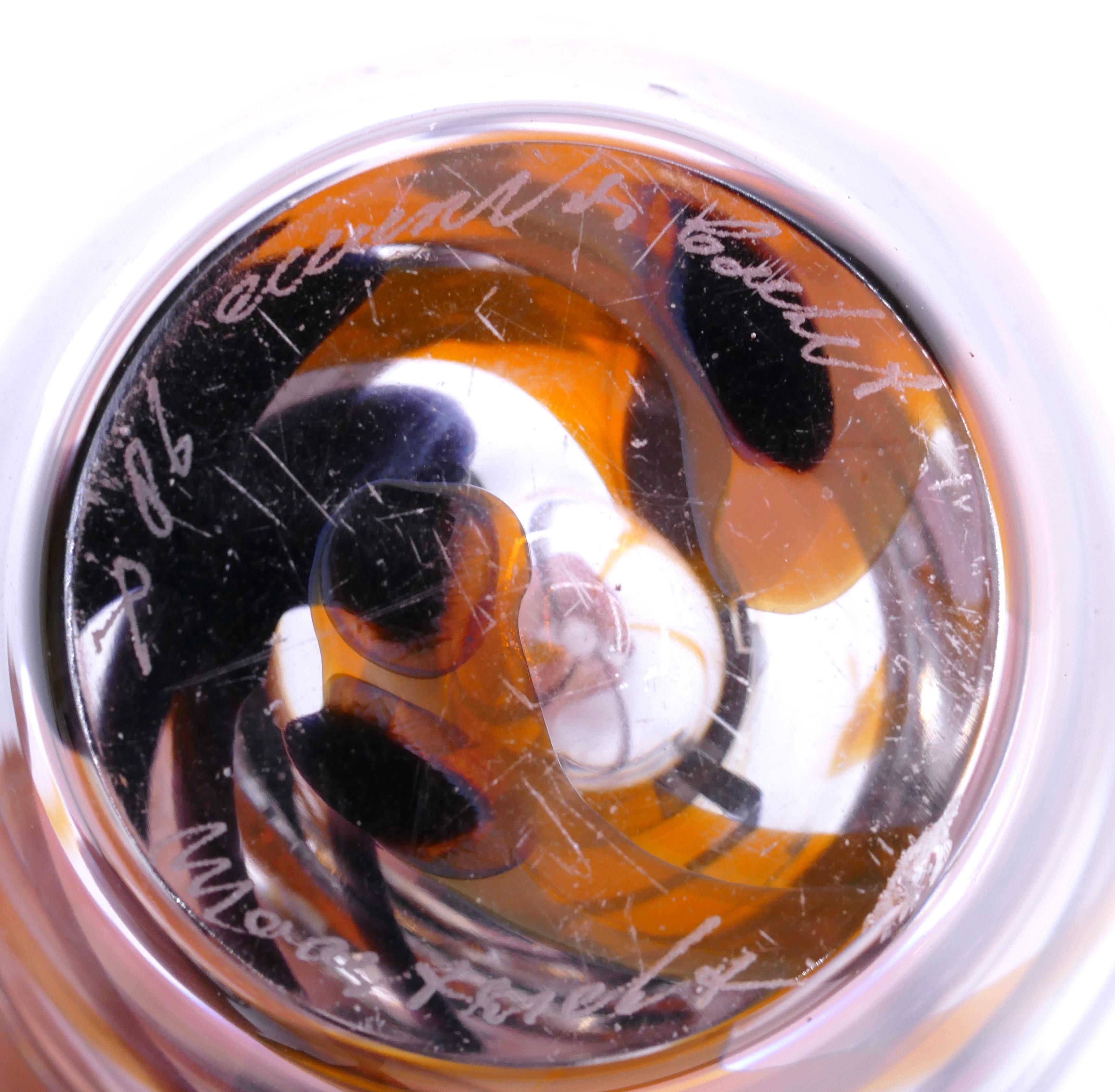 Vintage Glass Vase by Max Verboeket, 1955 2