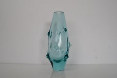 Vintage Glass Vase by Miroslav Klinger for Zelezny Brod Glasswork, 1960s