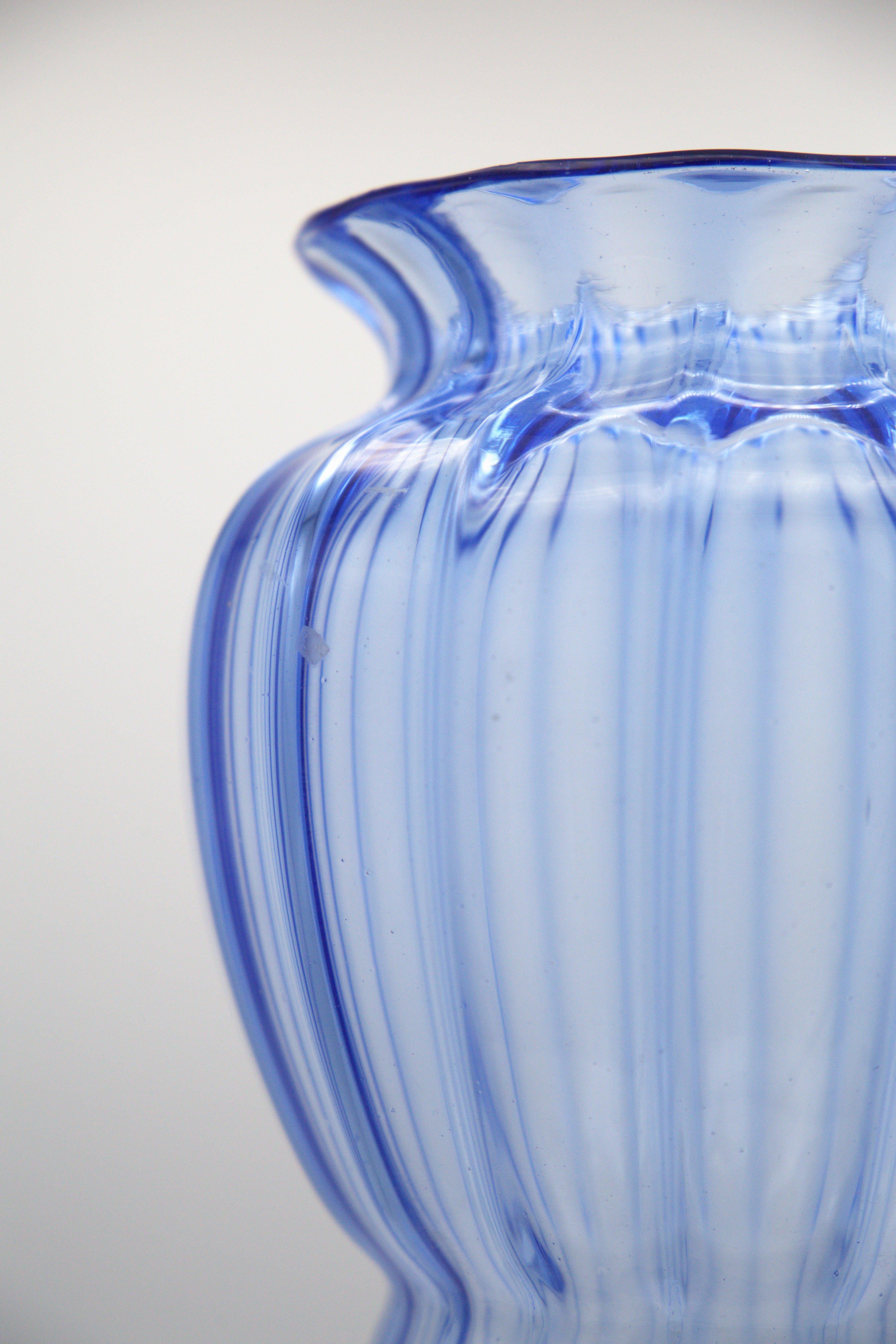Mid-Century Modern Vintage Glass Vase by Napoleone Martinuzzi for Zecchin For Sale