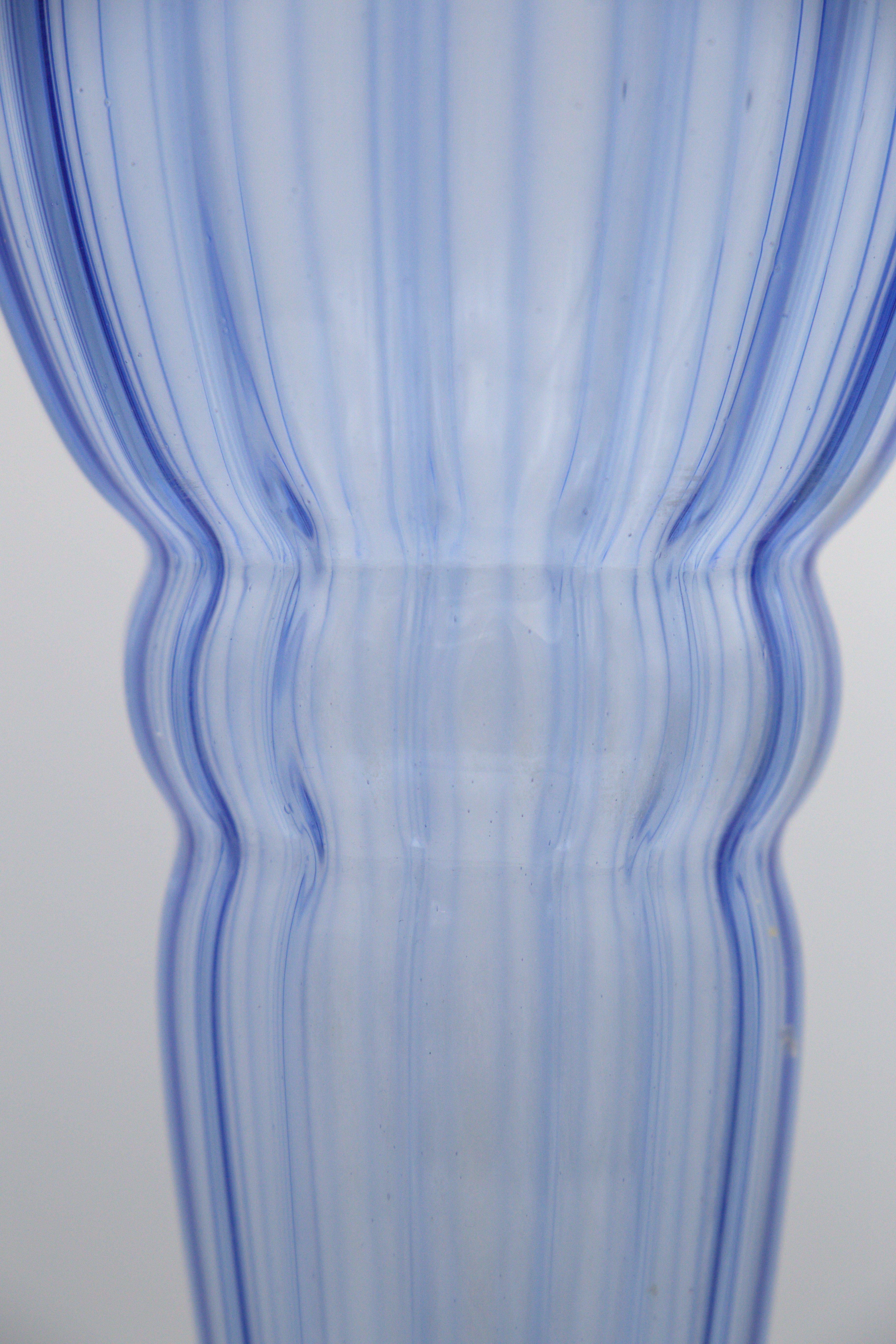 Italian Vintage Glass Vase by Napoleone Martinuzzi for Zecchin For Sale