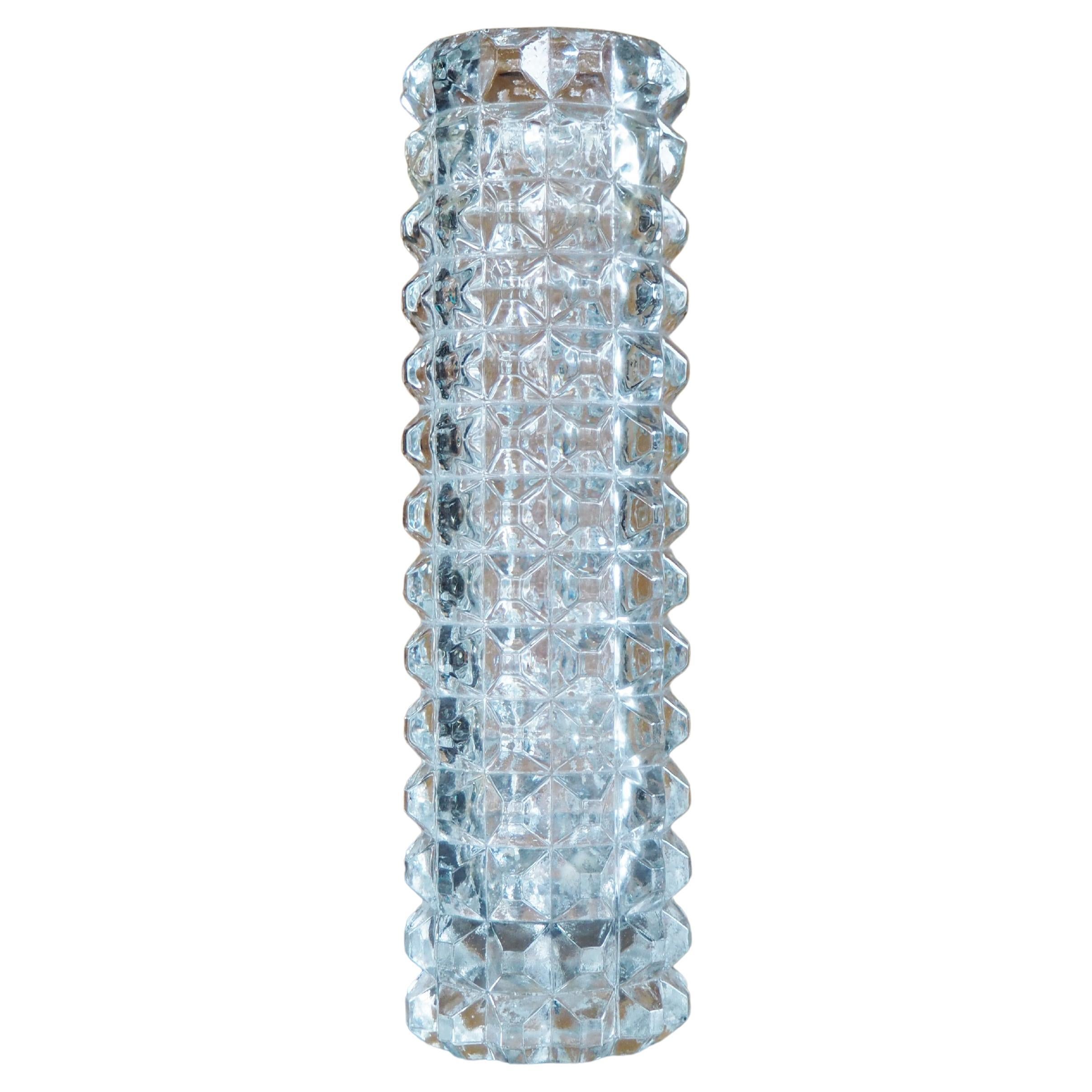 Vaso in vetro vintage di Pavel Pánek, Bohemia, anni
70.