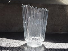 Vintage Glass Vase by Pavel Pánek for Sklo Union Libochovice, 1970's.