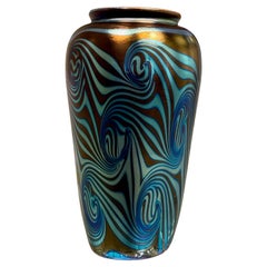 Vintage Glass Vase, circa 1980
