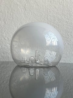Vaso di vetro vintage, pezzo decorativo di Murano, stile Toni Zuccheri