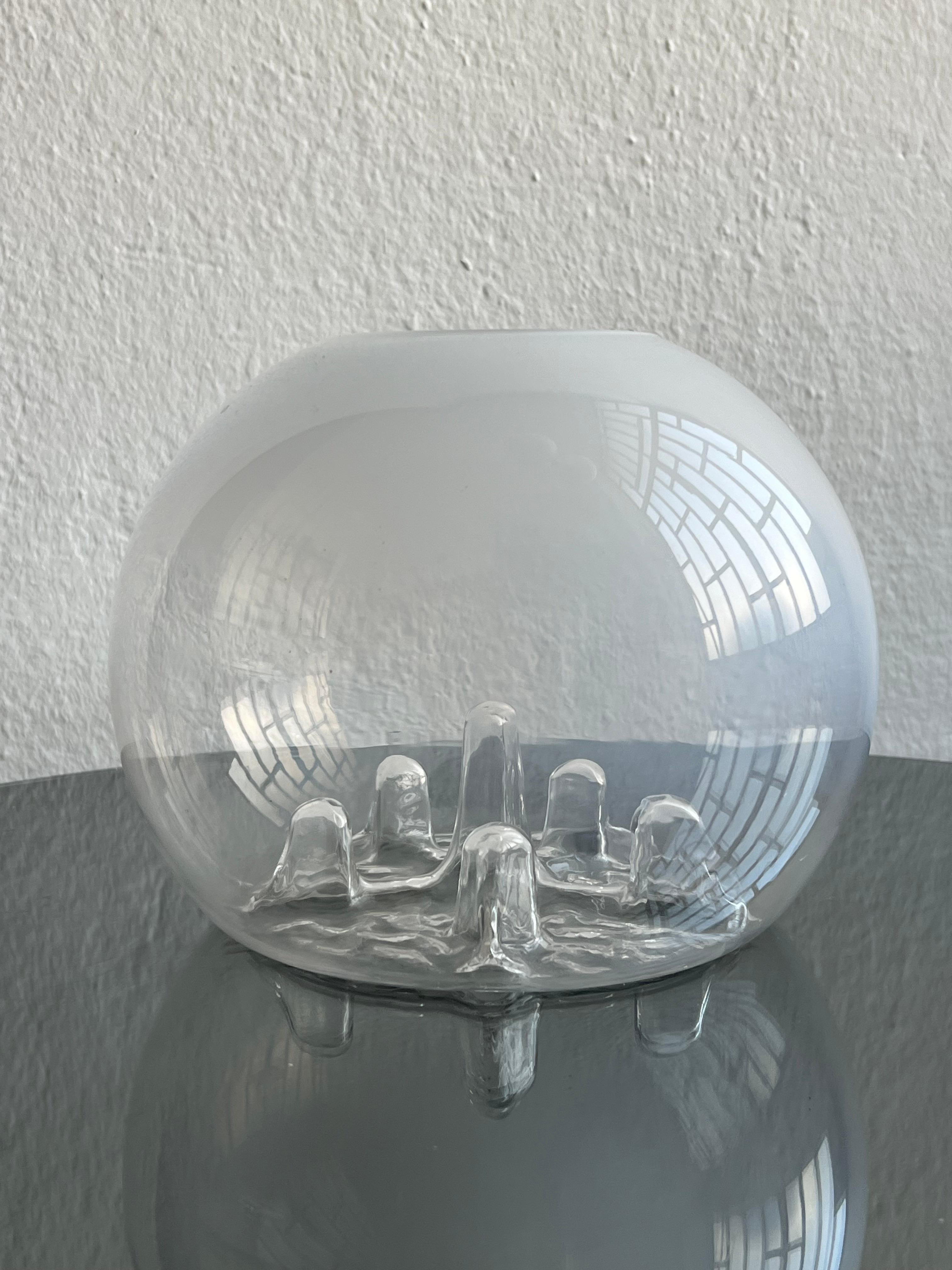 Vase en verre de Murano décoratif, style Toni Zuccheri Bon état - En vente à Milano, IT