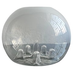 Jarrón de cristal vintage, pieza decorativa de Murano, estilo Toni Zuccheri