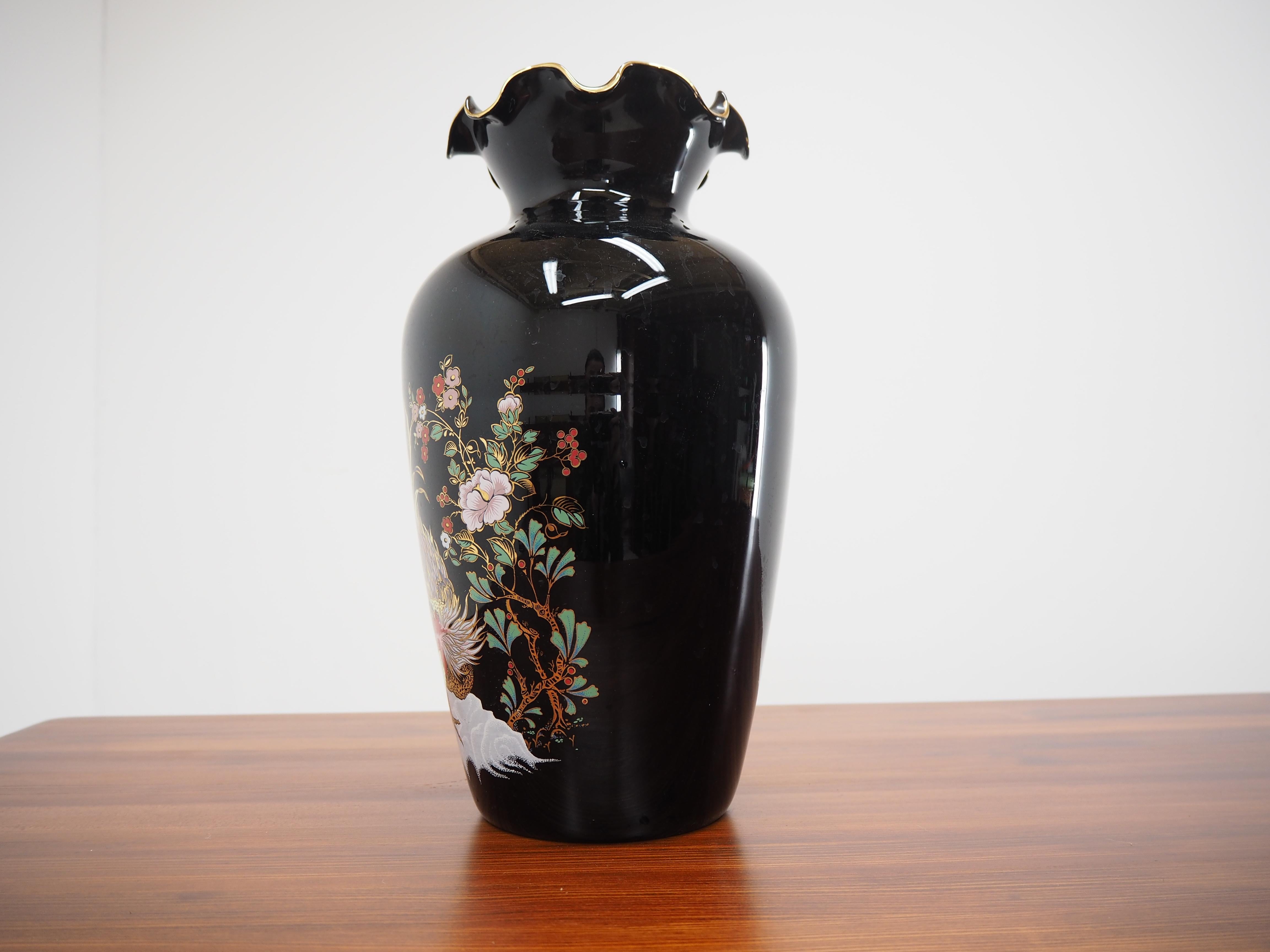 Late 20th Century Vintage Glass Vase For Sale