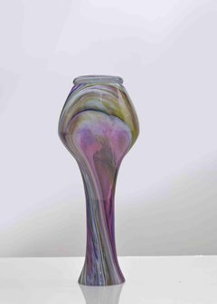 Vintage Glass Vase, italy, 1970s