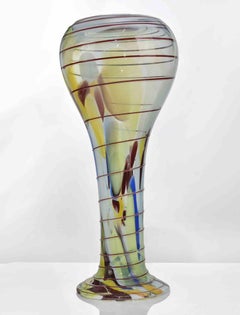 Vintage Glass Vase, italy, 1970s