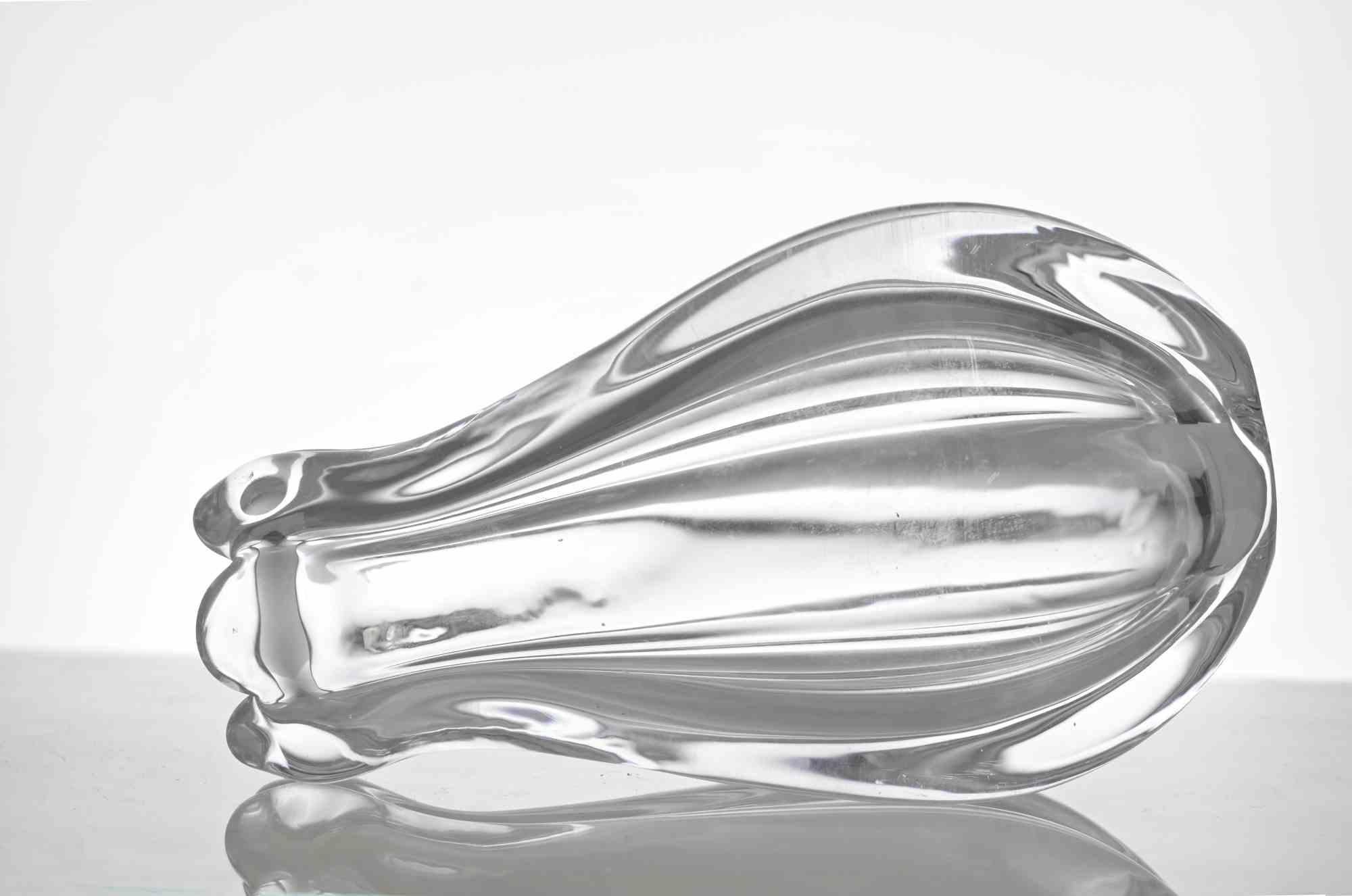 Italian Vintage Glass Vase, italy, 1970s For Sale