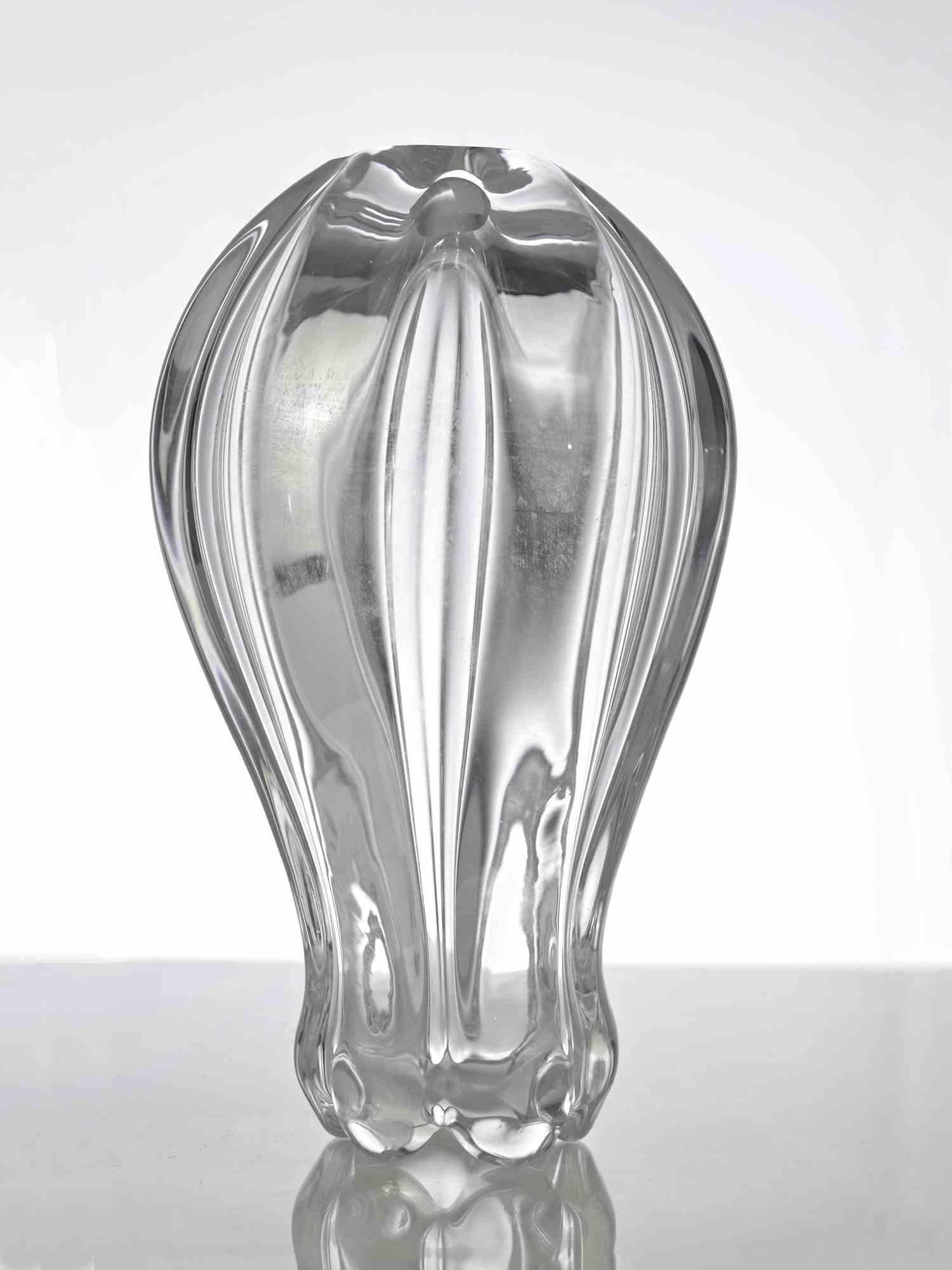 Vintage Glass Vase, italy, 1970s In Good Condition For Sale In Roma, IT