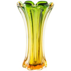 Vintage Glass Vase, Northern Europe, 1970